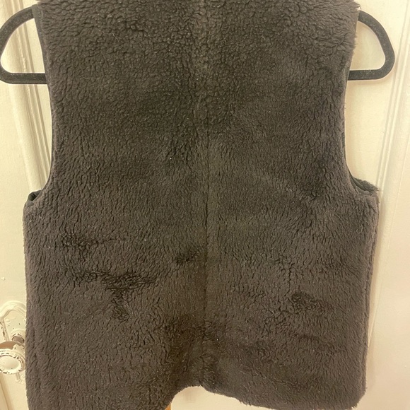 J. Crew Sherpa Vest, Black, XS - Picture 2 of 7